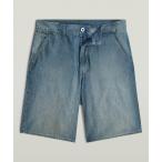 パンツ TRAVAIL RELAXED SHORTS/ヴィンテージライクミリタリーディテールリラックスデニムショートパンツ メンズ レディース