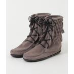 ショッピングMINNETONKA ブーツ 「MINNETONKA」ダブルフリンジ トランパー ブーツ DOUBLE FRINGE TRAMPER BOOTS レディース メンズ