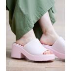 サンダル 「CROCS / クロックス」BROOKLYN HEEL / ブルックリン スライド ヒール「WEB限定」 レディース