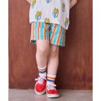 パンツ ポプリン総柄ベイカーショートパンツ キッズ 子供服 男の子 女の子