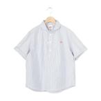 「DANTON」 半袖シャツ 36 ブルー レディース