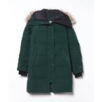 「CANADA GOOSE」 ワンポイントダウンコート S/P グリーン レディース