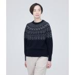 ショッピング無印 「無印良品」 長袖ニット M ネイビー レディース