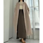 [Louere] no color пальто LARGE крем женский 