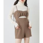 「Chico」 サロペットショートパンツ - ベージュ レディース