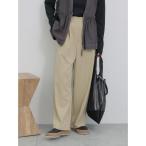 パンツ タックストレートパンツ レディース