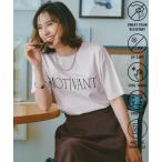 tシャツ 「汗ジミ防止/UVケア」BEAUTY FORM-Tコットン ロゴ半袖T レディース