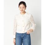 ジャケット テーラードジャケット EMBROIDERY LACE JACKET レディース