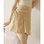スカート high waist box pleats mini skirt/ハイウエストボックスプリーツミニスカート
