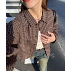 ブラウス シャツ BIGポケットチェックシャツ レディース メンズ