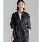 ブラウス シャツ 「2025春夏」リネンミックスシャツジャケット レディース