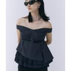tシャツ PEPLUM FRILL TOPS/ペプラムフリルトップス レディース