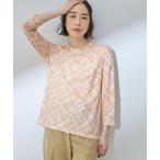 tシャツ 「2025年春夏」オーガニックコットンプリントジャガードプルオーバー レディース