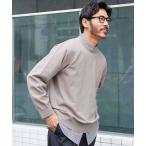 セーター ニット タンブラー乾燥対応 クルーネック ドライタッチ タフニットセーター メンズ