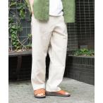 パンツ コットンリネンワイドイージーパンツ メンズ