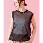 tシャツ 「JOHNBULL/ジョンブル」メッシュノースリーブトップス / タンクトップ / シアー「WEB限定」 レディース