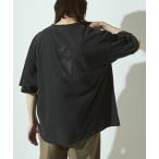 tシャツ Firsthand/ファーストハンド 7.3オンス ダメージ加工 バックプリント ショートスリーブTシャツ / ワンポイント刺繍 / オーバ