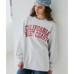 tシャツ フットボールロゴロングTシャツ レディース