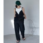 サロペット オーバーオール Peplum Jumpsuit ペプラムコンビネゾン レディース