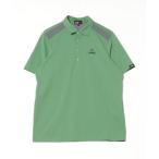 ポロシャツ ピン  六角柄ジャカード半袖ポロシャツ メンズ