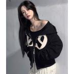 パーカー 「日本未発売/WEB限定」ILLIGO(イリゴ)/ロゴパッチ フルジップパーカー フーディー/129 LOGO PATCH HOODED Z