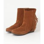 ショッピングMINNETONKA 「Minnetonka」 フリンジブーツ 8 ブラウン レディース