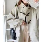 [Java] полупальто "даффл коут" MEDIUM grayish бежевый женский 