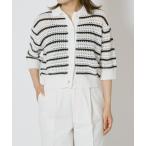 カーディガン ADAWAS | コットンニット ポロカーディガン WOMEN レディース