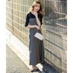 セットアップ 「洗える・2SET」カットデザインスタイルアップ ワンピース×ニット レディース