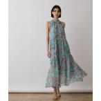 ワンピース リゾートプリントティアードワンピース