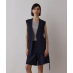 パンツ ストライプショートパンツ レディース