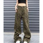 パンツ ヒョウ柄パンツ レディース