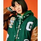 ショッピングスタジャン 「GALFY」 スタジャン L グリーン メンズ