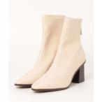 「Burner」 ショートブーツ 36 アイボリー レディース