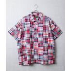 シャツ 「T9」「UNIVERD72/ユニバード72」MADRAS PATCH WORK S/S SHIRTS マドラス パッチワーク ショートスリー