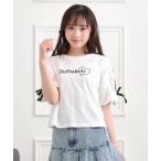 tシャツ 袖ラインリボンTシャツ キッズ 子供服 女の子