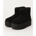 「UGG」 ムートンブーツ 7 ブラック レディース