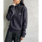「FRED PERRY」 スウェットカットソー X-LARGE ブラック レディース