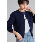 カーディガン スポンジニットリボンカーディガン レディース