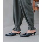 パンプス ポインテッドトゥミュール