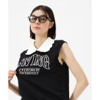 ポロシャツ ポロ 「Jack Bunny!!」リサイクルポリエステルスリーブレスニットプルオーバー レディース