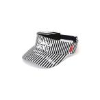 サンバイザー 「PEARLY GATES」SWITCH ON リサイクルツイルバイザー 「ストライプ柄」 (UNISEX) レディース メンズ