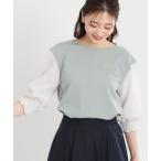 ブラウス シャツ 「夏SALE/手洗い可」シアーストライプスリーブブラウス レディース