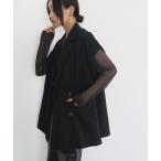ベスト ジレ クレープ ダブルジャケットジレ レディース