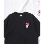tシャツ 2025SS Disney/ディズニー ミッキー/ズートピア/ベイマックス/リロ&スティッチ/ルシファー キャラクター ワンポイントサガラ刺