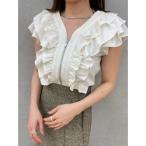 ブラウス シャツ WZIPフリルブラウス レディース