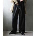 パンツ カットジョーゼットリラックスパンツ レディース
