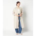コート アウター DUNGAREES LINEN LONG COAT レディース