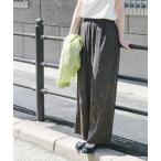 パンツ リネンレーヨンシャーリングパンツ レディース