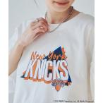 tシャツ NBA別注 フレアスリーブロゴプリントTシャツ レディース